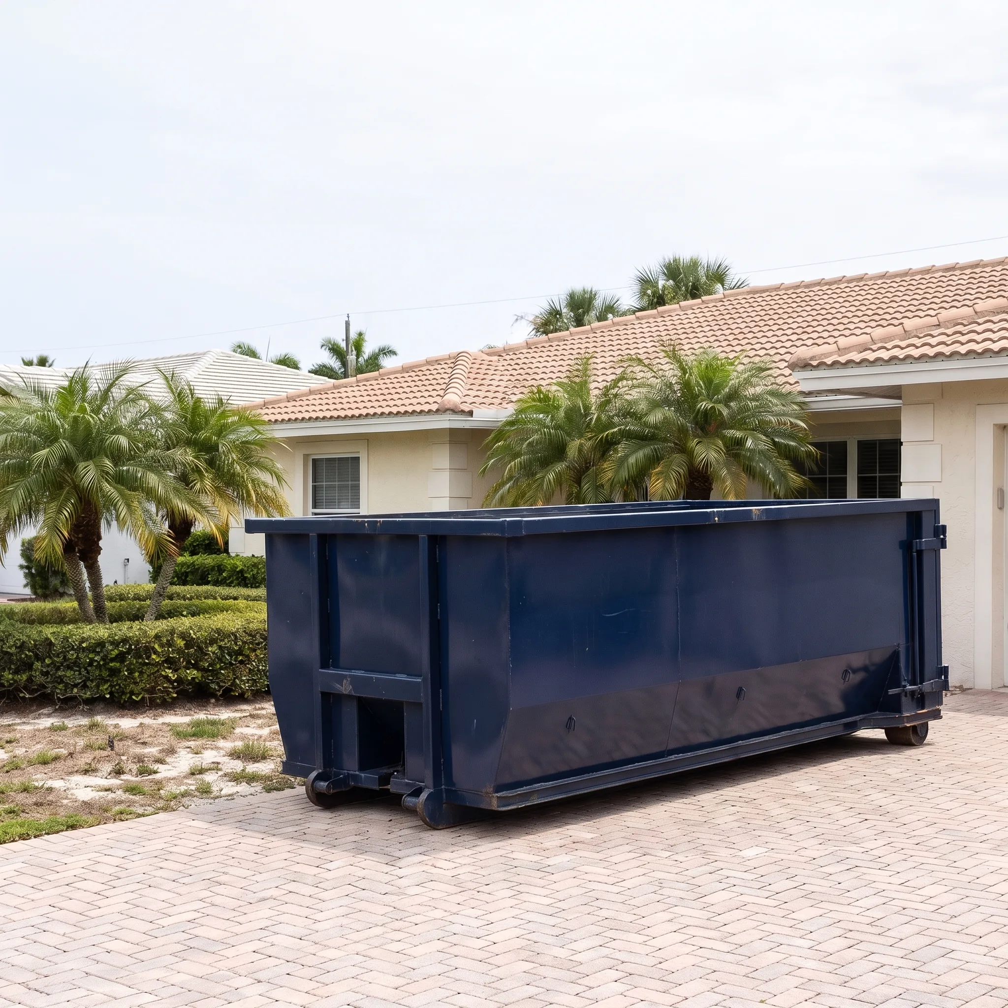 Dumpster on a Kissimmee, FL job site
